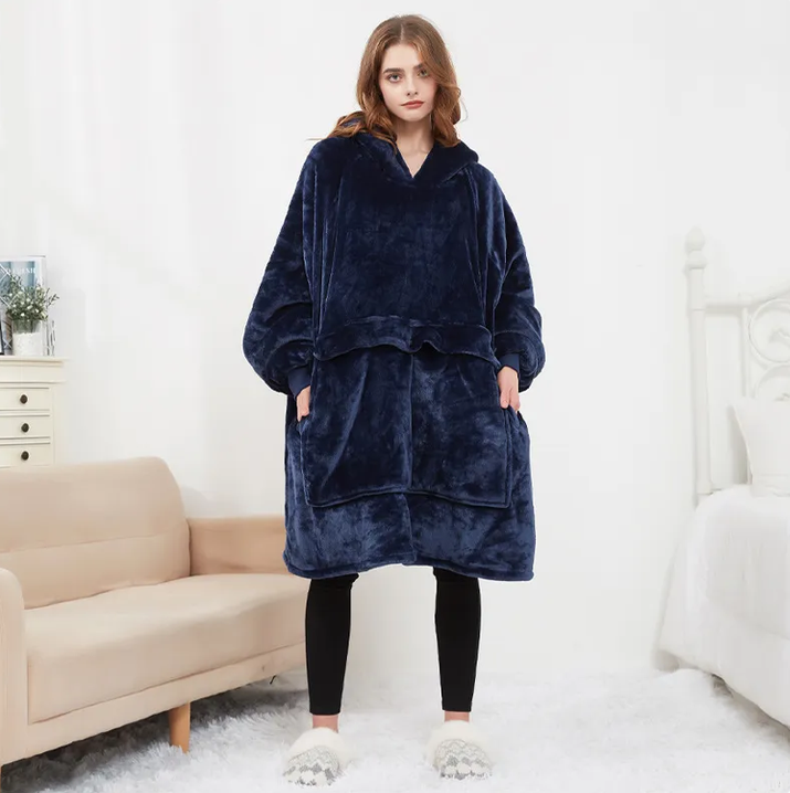 HeatHood™ Heizbare Hoodie-Decke | Kuschelige Wärme überall