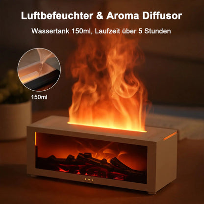 Flammen-Diffusor mit 7 Farben – Kamin-Effekt für dein Zuhause