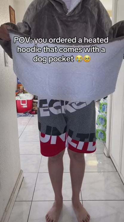 HeatHood™ Heizbare Hoodie-Decke | Kuschelige Wärme überall